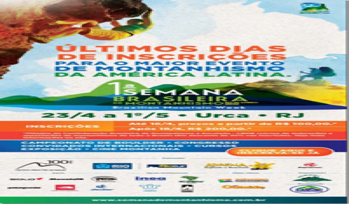 Porque participar da 1ª Semana Brasileira de Montanhismo