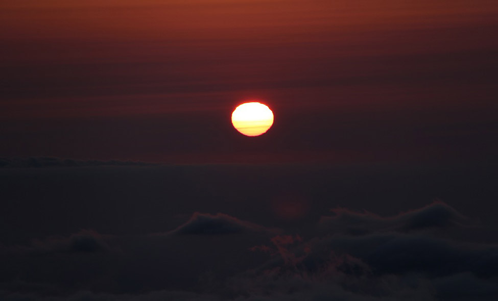 O sol se despede... Foto: Fabiana Atallah