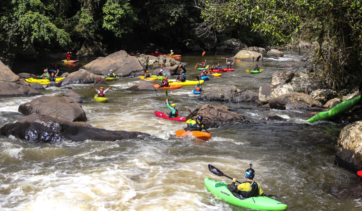 Kayak extremo no Vale Europeu