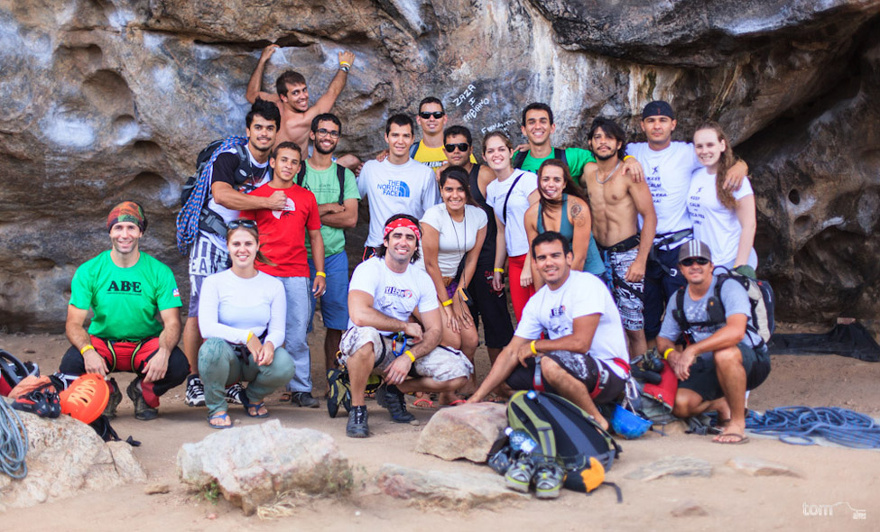 Escaladores de todo o Nordeste reunidos. Foto: Tom Alves