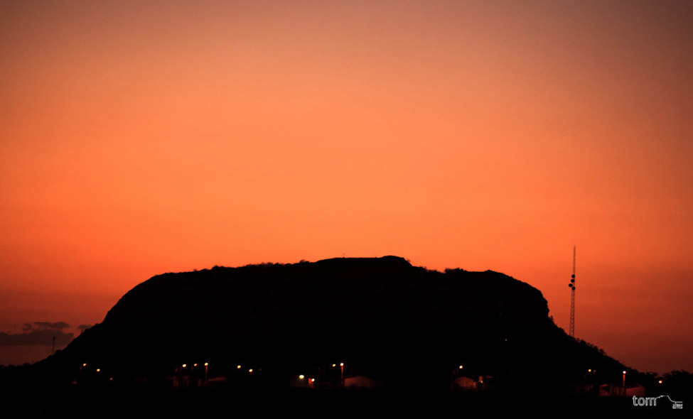 Crepúsculo na Serra Caiada. Foto: Tom Alves