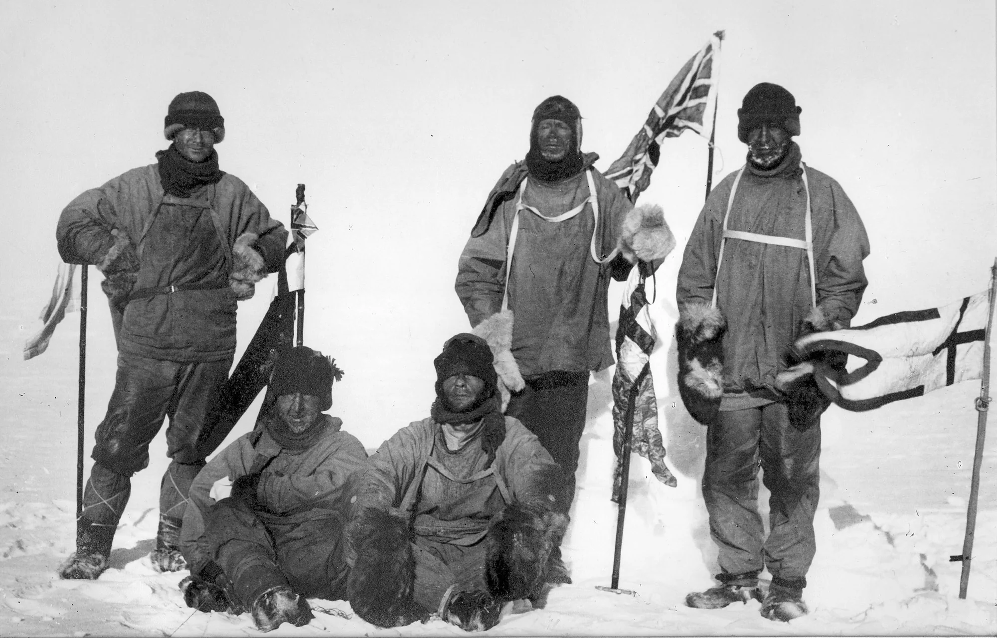 Robert Falcon Scott e o grupo polar na Antártica