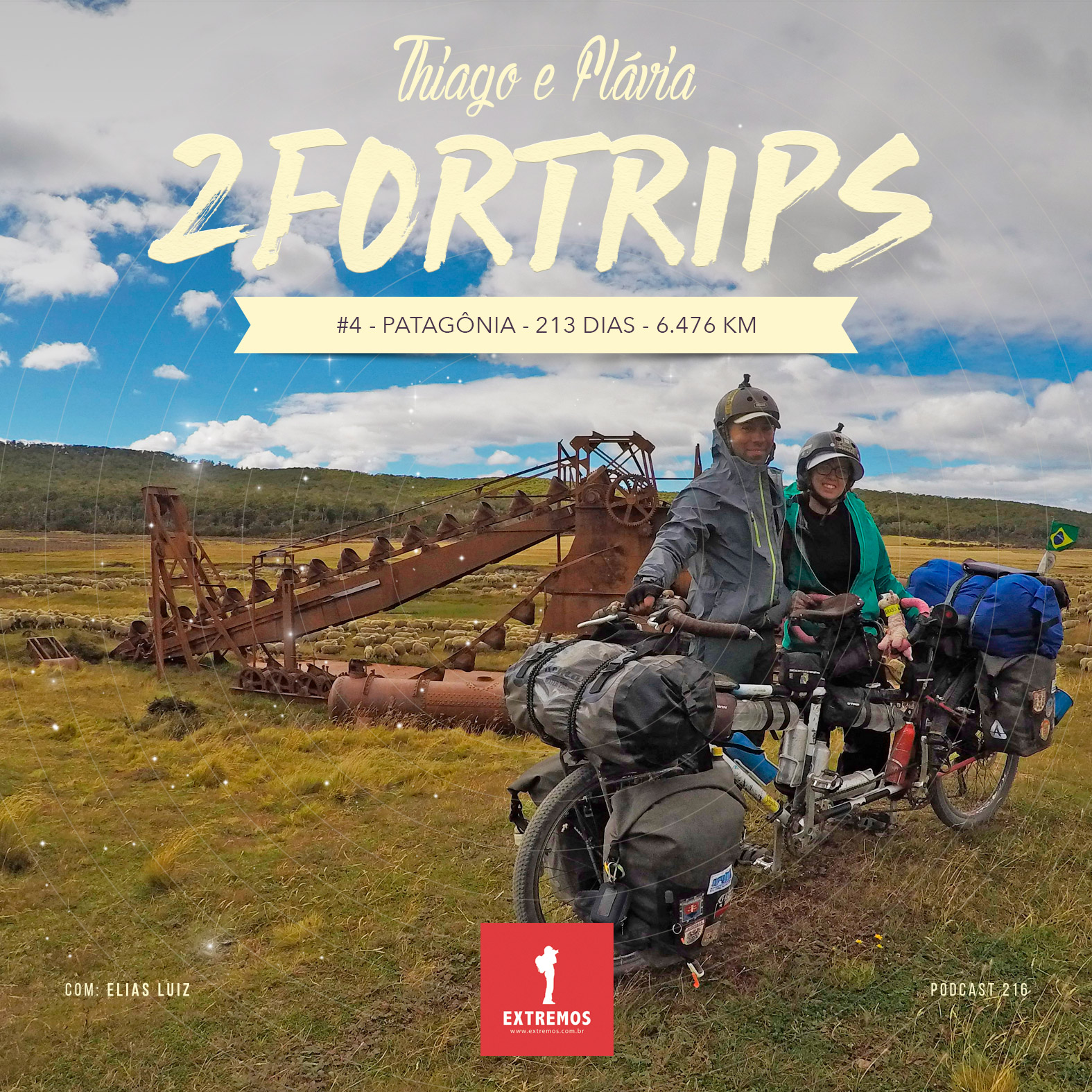 Podcast 216 - 2ForTrips #4 - 213 dias e 6.476 km