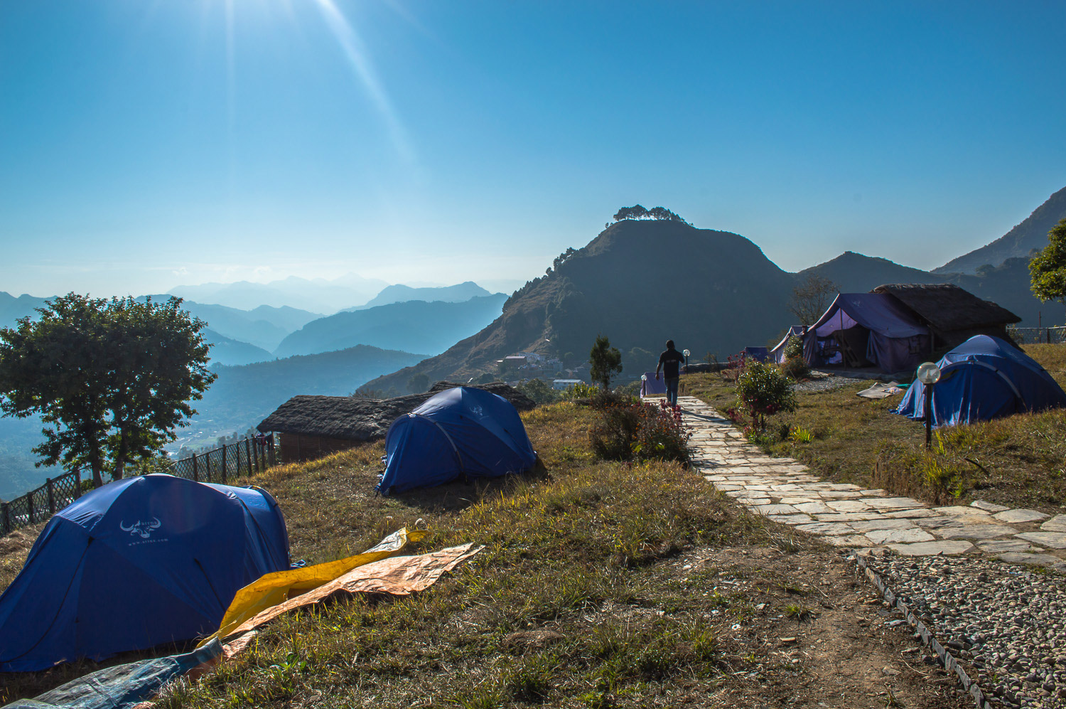 Camping nas alturas.