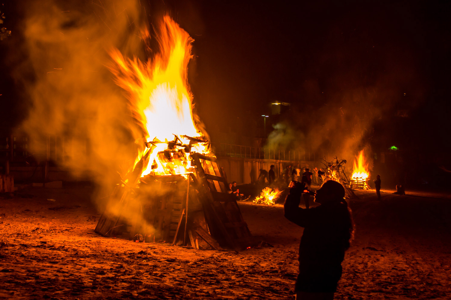 Típica festa de São João em Miño.