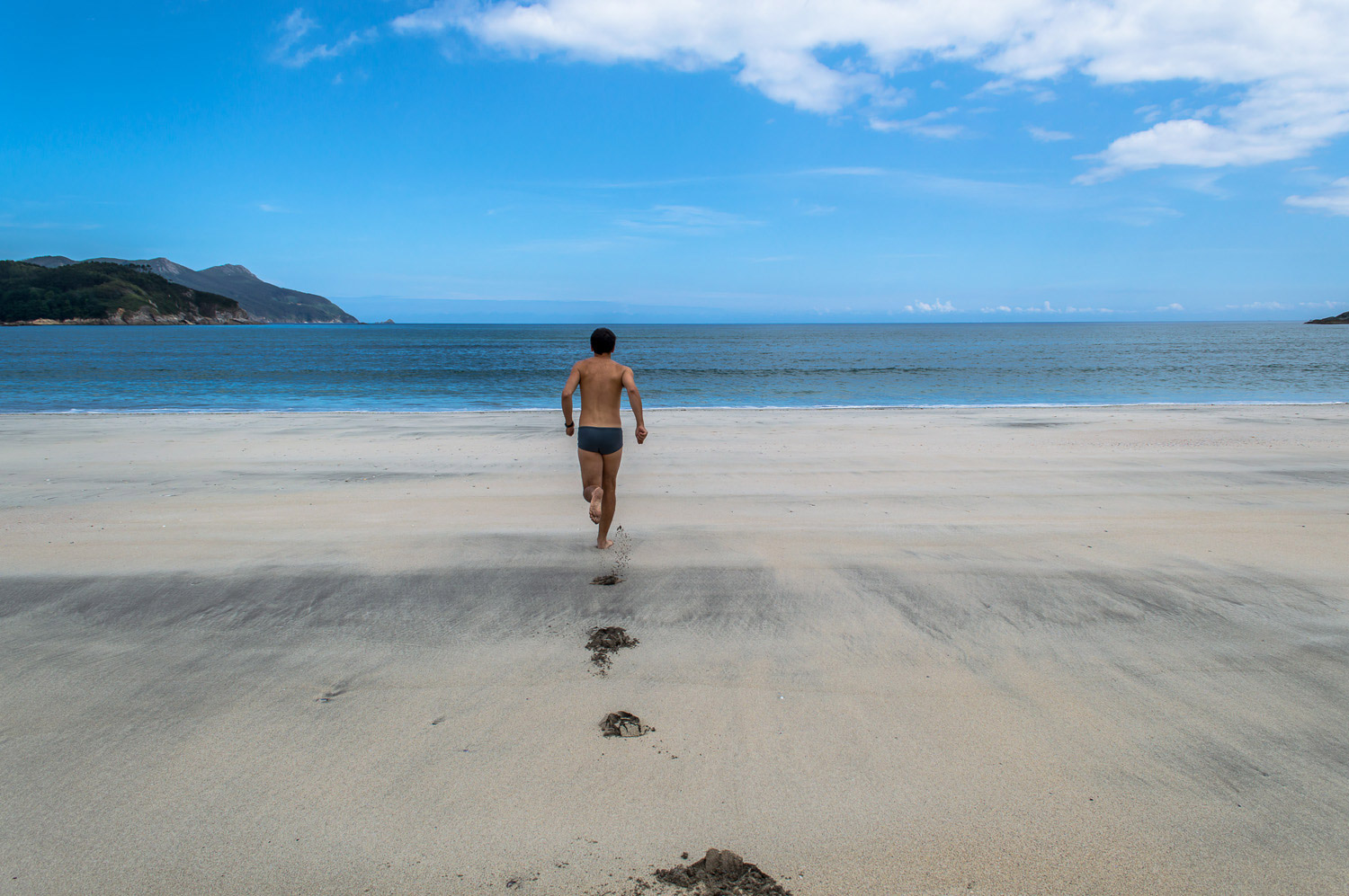 Ficamos 3 dias nessa praia em Ortigueira.