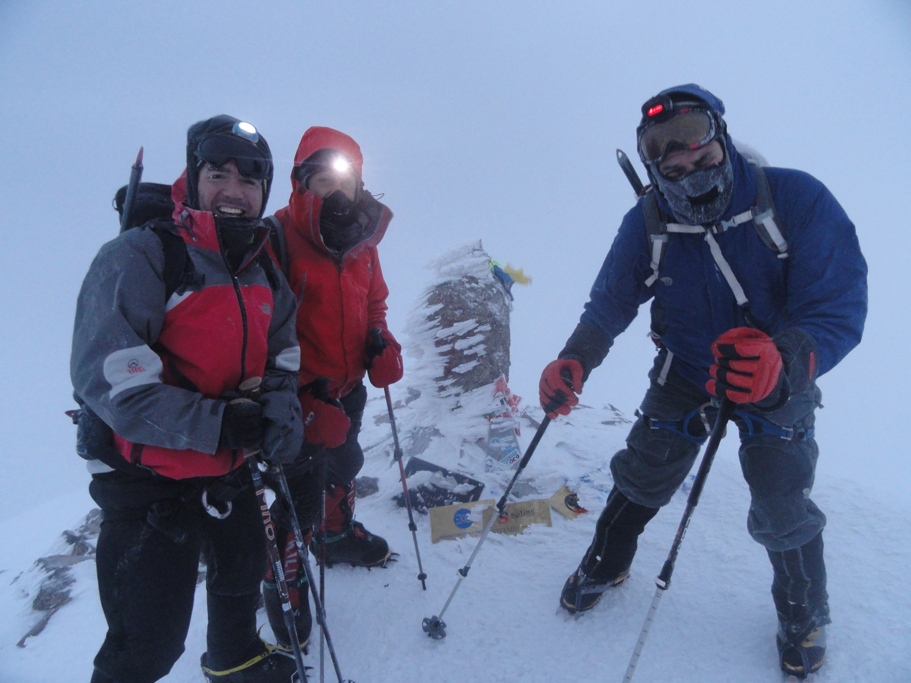 No cume do Mont Blanc (4.810m), a montanha mais alta dos Alpes.