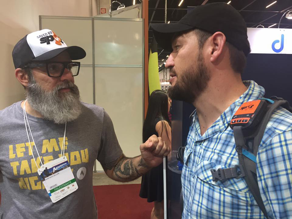 Com o montanhista Pedro Hauck, do Gente de Montanha.