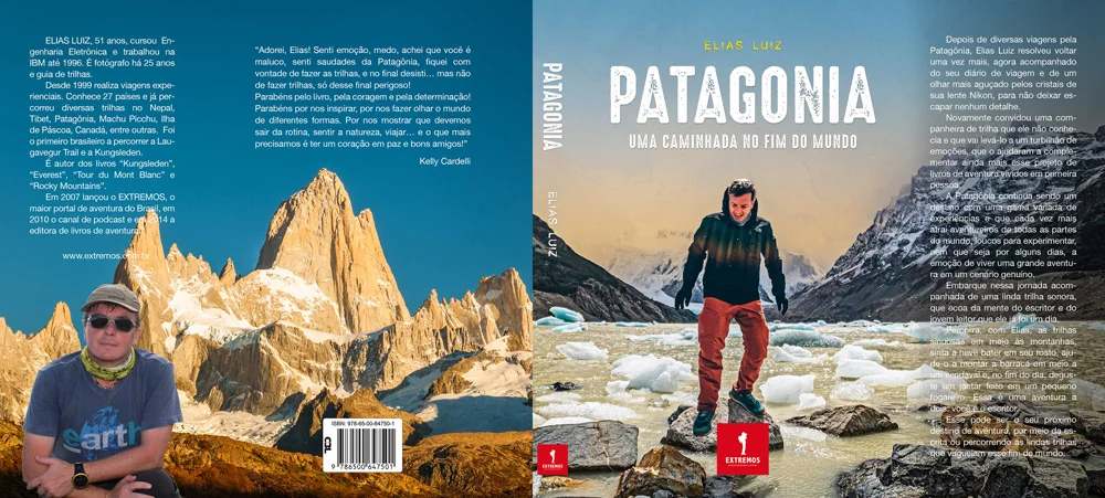 Capa aberta do livro Patagonia
