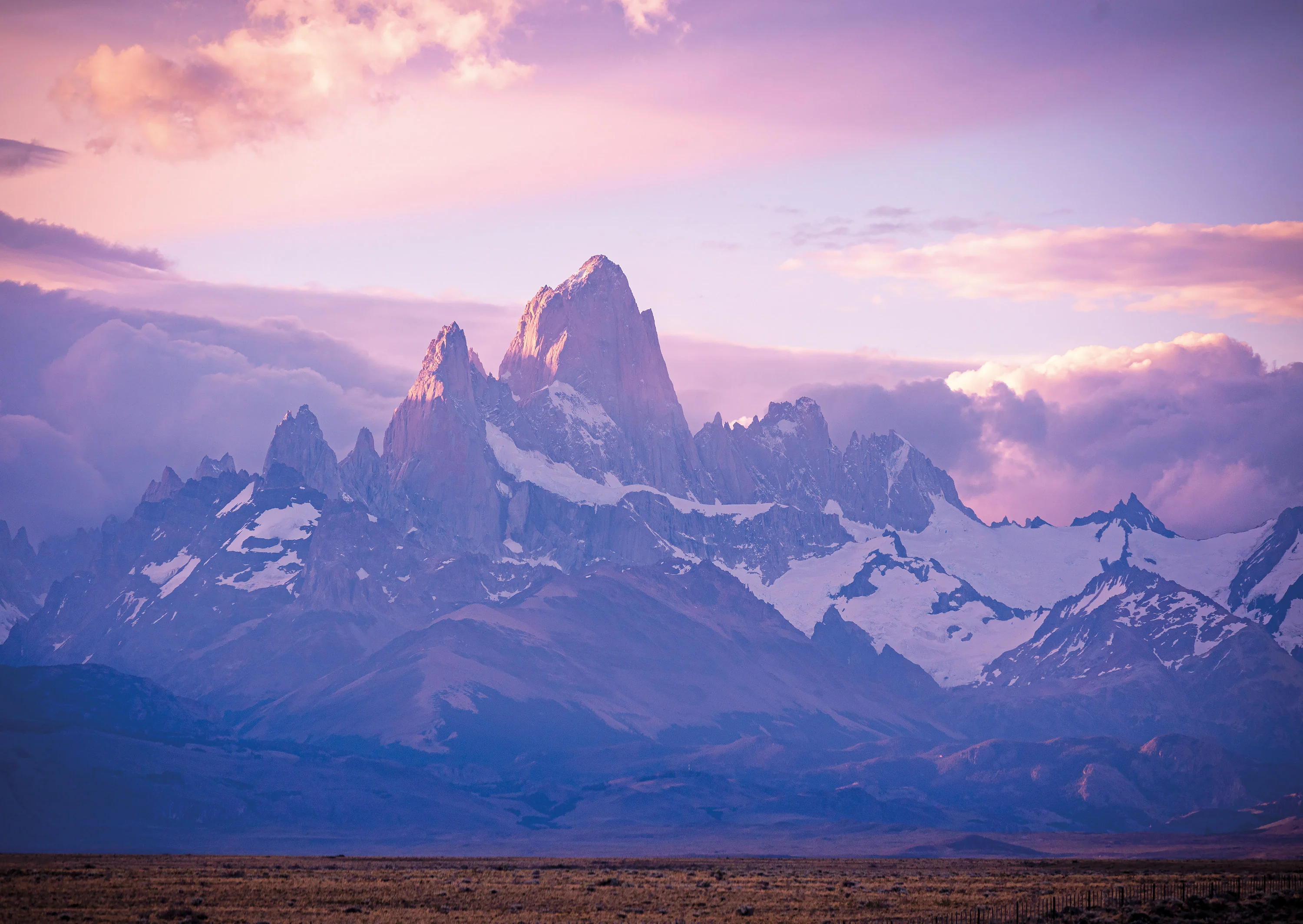 Fitz Roy visto durante a jornada pela Patagônia