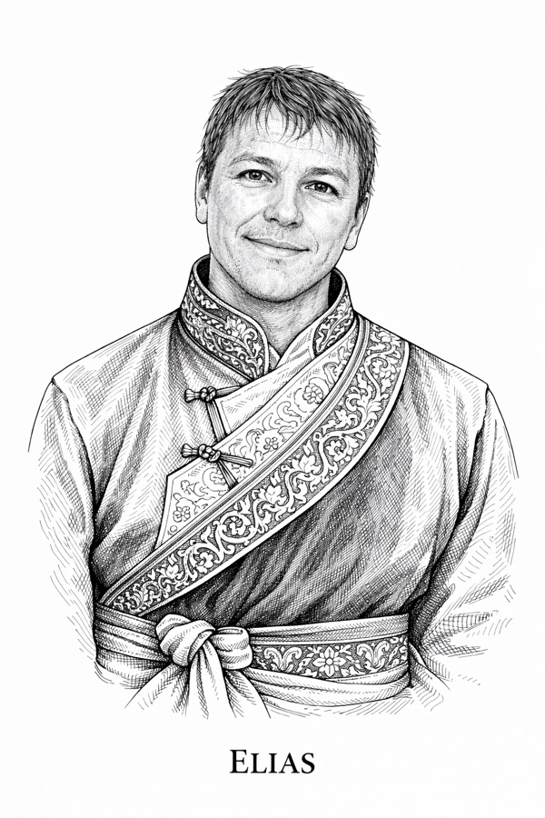 Ilustração do personagem Elias