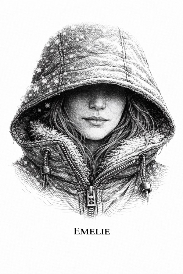 Ilustração da personagem Emelie