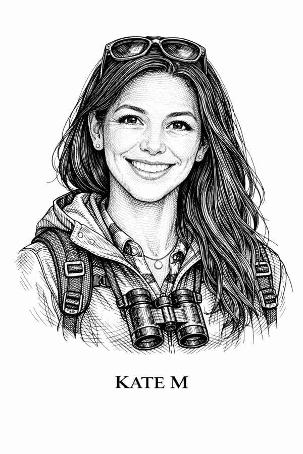 Ilustração da personagem Kate M