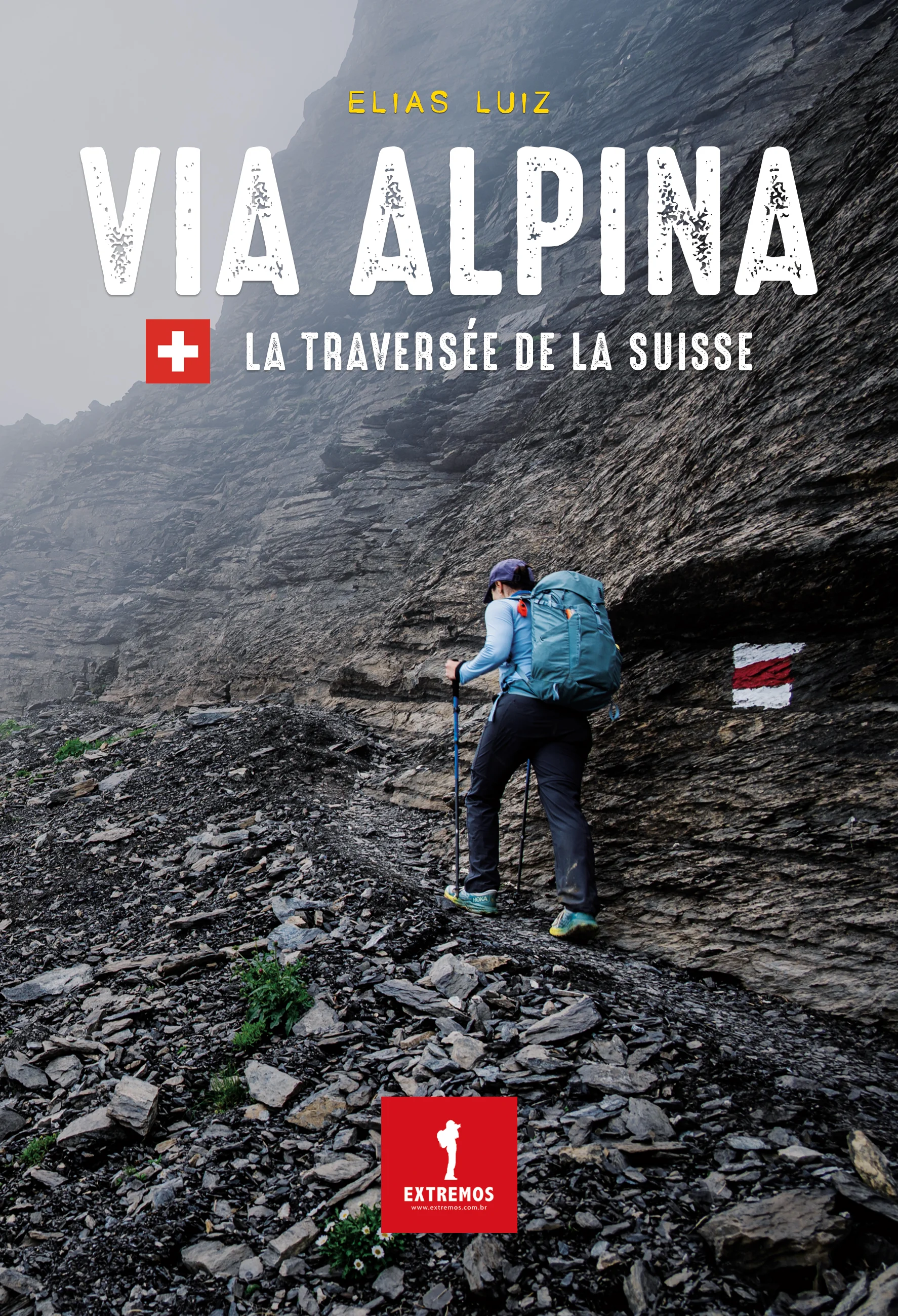 Couverture du e-book Via Alpina en français
