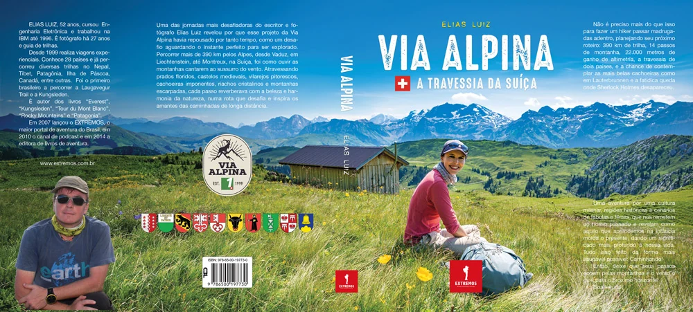 Capa completa do livro Via Alpina